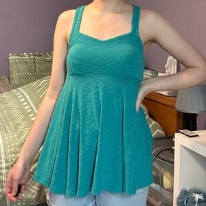 Pins & Needles blue racer back tank